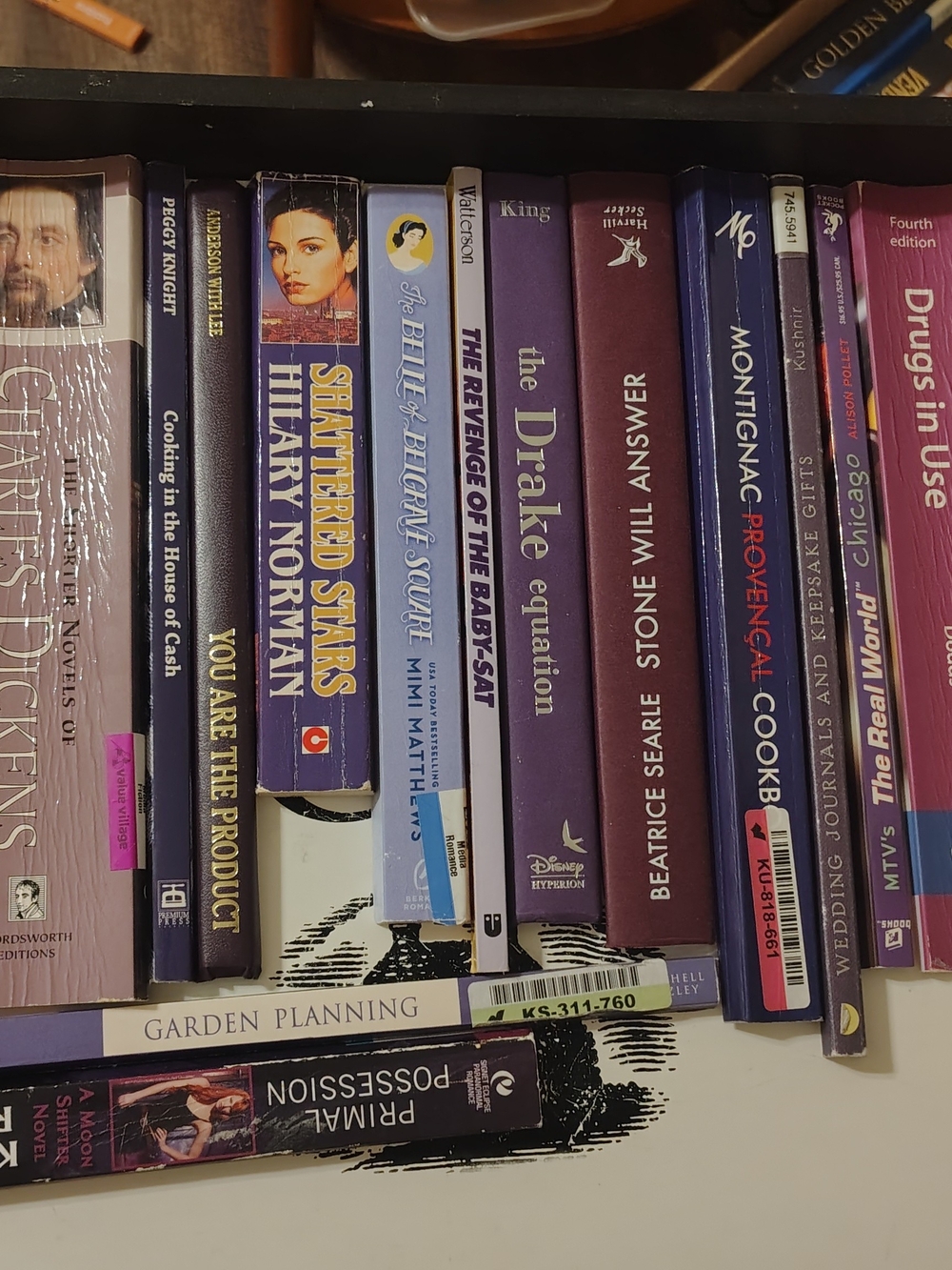 20 Purple & Plum Cut Book Spines | Craft & Junk Journal Supply Lot